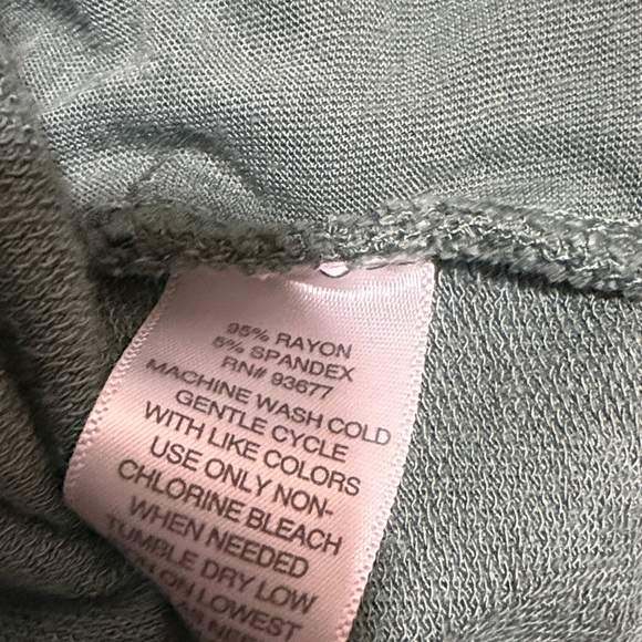 Liz Claiborne Sage Green Open Front Cardigan Small | Soft Stretch Work Layer - Picture 5 of 5